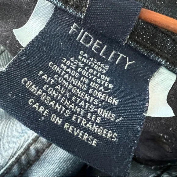FIDELITY DENIM Men's Jimmy Jeans Blue Black Size 31 - Picture 6 of 11